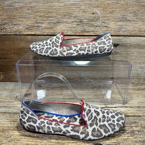 Rothy's Leopard Print Round Toe Flats Women's Size 8.5